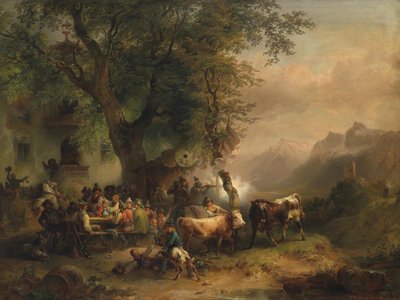 Target Shooting in Passeier Valley by Franz Reinhold
